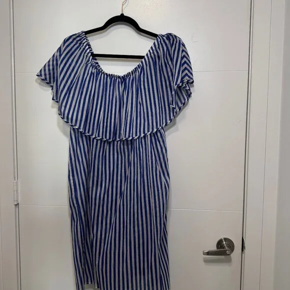 J CRE OFF THE SHOULDER BEACH COVER UP SIZE L - Picture 3 of 6